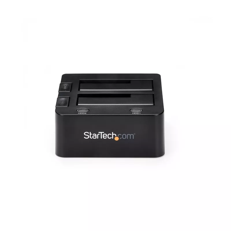 Docking station per dischi rigidi StarTech.com dual-bay USB 3.0 su SATA, dock USB per dischi rigidi, docking station esterna 2,5/3,5 pollici SATA I/II/III SSD/HDD, alloggiamento hot-swap, caricamento dall'alto