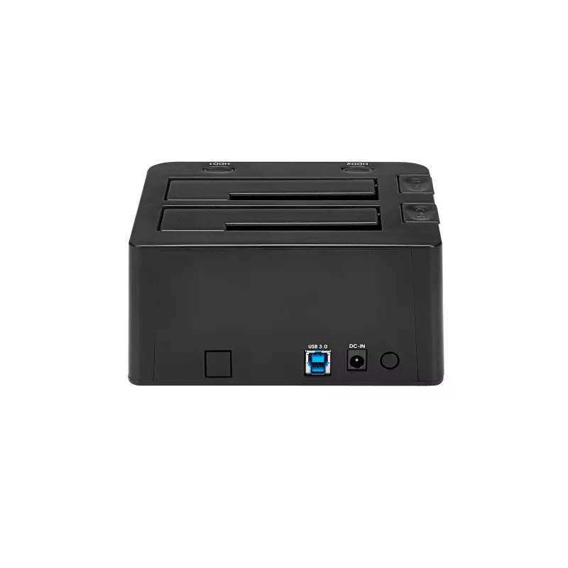 Docking station per dischi rigidi StarTech.com dual-bay USB 3.0 su SATA, dock USB per dischi rigidi, docking station esterna 2,5/3,5 pollici SATA I/II/III SSD/HDD, alloggiamento hot-swap, caricamento dall'alto