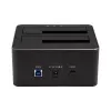 Docking station per dischi rigidi StarTech.com dual-bay USB 3.0 su SATA, dock USB per dischi rigidi, docking station esterna 2,5/3,5 pollici SATA I/II/III SSD/HDD, alloggiamento hot-swap, caricamento dall'alto