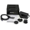Docking station per dischi rigidi StarTech.com dual-bay USB 3.0 su SATA, dock USB per dischi rigidi, docking station esterna 2,5/3,5 pollici SATA I/II/III SSD/HDD, alloggiamento hot-swap, caricamento dall'alto