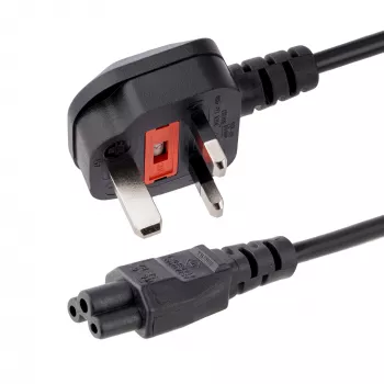 Cavo di alimentazione per laptop UK StarTech.com 1,8 m (6 ft), BS 1363 su C5 (trifoglio), 2,5 A 250 V, 18 AWG, cavo di ricambio per laptop UK, cavo di alimentazione per stampante, cavo di ricarica per laptop, cavo di alimentazione per laptop