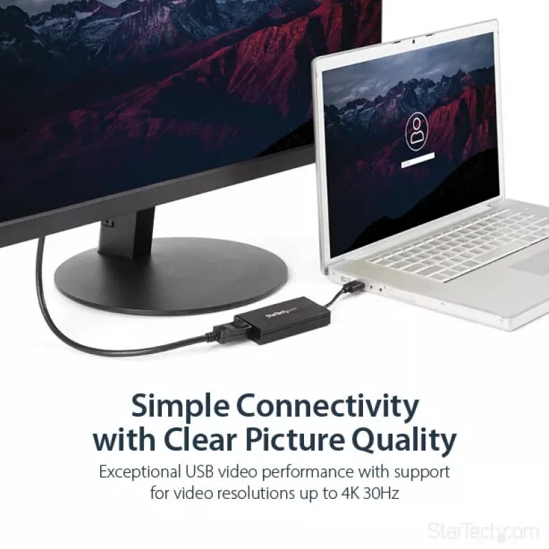 Adattatore StarTech.com USB 3.0 a DisplayPort - certificato DisplayLink - 4K 30Hz