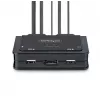 Switch KVM StarTech.com 2 porte ibrido USB-C DisplayPort con cavi, 4K 60Hz, switch KVM compatto con cavi host USB-A/DisplayPort/audio da 1,8 m e USB-C da 1,2 m integrati, alimentato dal bus - pulsante telecomando/commutazione hotkey