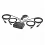 Switch KVM StarTech.com 2 porte USB-C con cavi, uscita DisplayPort 4K 60Hz, KVM compatto con cavi USB Type-C/audio da 1,2 m integrati, alimentato dal bus - pulsante telecomando/commutazione hotkey