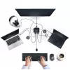 Switch KVM StarTech.com 2 porte USB-C con cavi, uscita DisplayPort 4K 60Hz, KVM compatto con cavi USB Type-C/audio da 1,2 m integrati, alimentato dal bus - pulsante telecomando/commutazione hotkey