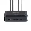 Switch KVM StarTech.com 2 porte USB-C con cavi, uscita DisplayPort 4K 60Hz, KVM compatto con cavi USB Type-C/audio da 1,2 m integrati, alimentato dal bus - pulsante telecomando/commutazione hotkey