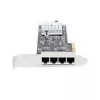 Scheda di rete StarTech.com 4 porte 2,5 Gbit/s NBASE-T PCIe, Intel I225-V, scheda di rete per computer quad-port, NIC multi-gigabit, scheda LAN server PCI Express, interfaccia Ethernet desktop