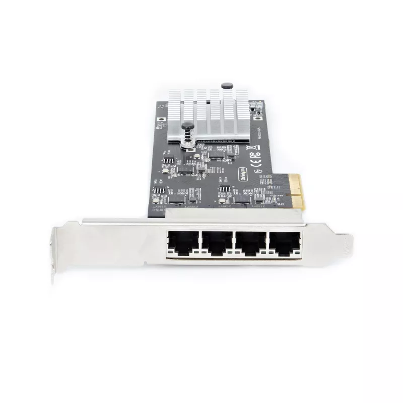 Scheda di rete StarTech.com 4 porte 2,5 Gbit/s NBASE-T PCIe, Intel I225-V, scheda di rete per computer quad-port, NIC multi-gigabit, scheda LAN server PCI Express, interfaccia Ethernet desktop