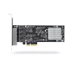 Scheda di rete StarTech.com 4 porte 2,5 Gbit/s NBASE-T PCIe, Intel I225-V, scheda di rete per computer quad-port, NIC multi-gigabit, scheda LAN server PCI Express, interfaccia Ethernet desktop