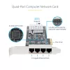 Scheda di rete StarTech.com 4 porte 2,5 Gbit/s NBASE-T PCIe, Intel I225-V, scheda di rete per computer quad-port, NIC multi-gigabit, scheda LAN server PCI Express, interfaccia Ethernet desktop