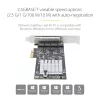 Scheda di rete StarTech.com 4 porte 2,5 Gbit/s NBASE-T PCIe, Intel I225-V, scheda di rete per computer quad-port, NIC multi-gigabit, scheda LAN server PCI Express, interfaccia Ethernet desktop
