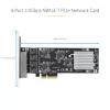 Scheda di rete StarTech.com 4 porte 2,5 Gbit/s NBASE-T PCIe, Intel I225-V, scheda di rete per computer quad-port, NIC multi-gigabit, scheda LAN server PCI Express, interfaccia Ethernet desktop