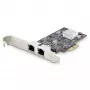 Scheda di rete StarTech.com 2 porte 2.5Gbps NBASE-T PCIe, Intel I225-V, scheda di rete per computer dual-port, NIC multi-gigabit, scheda LAN server PCI Express, interfaccia Ethernet desktop