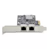 Scheda di rete StarTech.com 2 porte 2.5Gbps NBASE-T PCIe, Intel I225-V, scheda di rete per computer dual-port, NIC multi-gigabit, scheda LAN server PCI Express, interfaccia Ethernet desktop