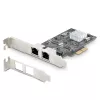 Scheda di rete StarTech.com 2 porte 2.5Gbps NBASE-T PCIe, Intel I225-V, scheda di rete per computer dual-port, NIC multi-gigabit, scheda LAN server PCI Express, interfaccia Ethernet desktop