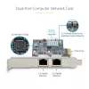 Scheda di rete StarTech.com 2 porte 2.5Gbps NBASE-T PCIe, Intel I225-V, scheda di rete per computer dual-port, NIC multi-gigabit, scheda LAN server PCI Express, interfaccia Ethernet desktop