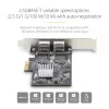 Scheda di rete StarTech.com 2 porte 2.5Gbps NBASE-T PCIe, Intel I225-V, scheda di rete per computer dual-port, NIC multi-gigabit, scheda LAN server PCI Express, interfaccia Ethernet desktop