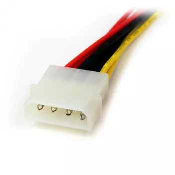 StarTech.com PYO2LP4SATA 12 in cavo adattatore Y di alimentazione da LP4 a 2x SATA, Molex a 4 pin (maschio) a 2x SATA a 15 pin (femmina), 30 cm