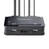 Switch KVM StarTech.com 2 porte ibrido USB-C HDMI con cavi, 4K 60Hz, KVM compatto con cavi host USB-A/HDMI/audio da 6ft/1,8m e USB-C da 4ft/1,2m integrati, alimentato dal bus - pulsante telecomando/commutazione hotkey