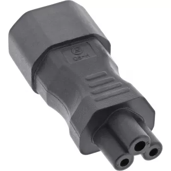 Adattatore per alimentatore InLine IEC 60320 C14 / C5, 3 poli, dispositivo IEC / notebook