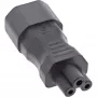 Adattatore per alimentatore InLine IEC 60320 C14 / C5, 3 poli, dispositivo IEC / notebook
