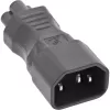 Adattatore per alimentatore InLine IEC 60320 C14 / C5, 3 poli, dispositivo IEC / notebook