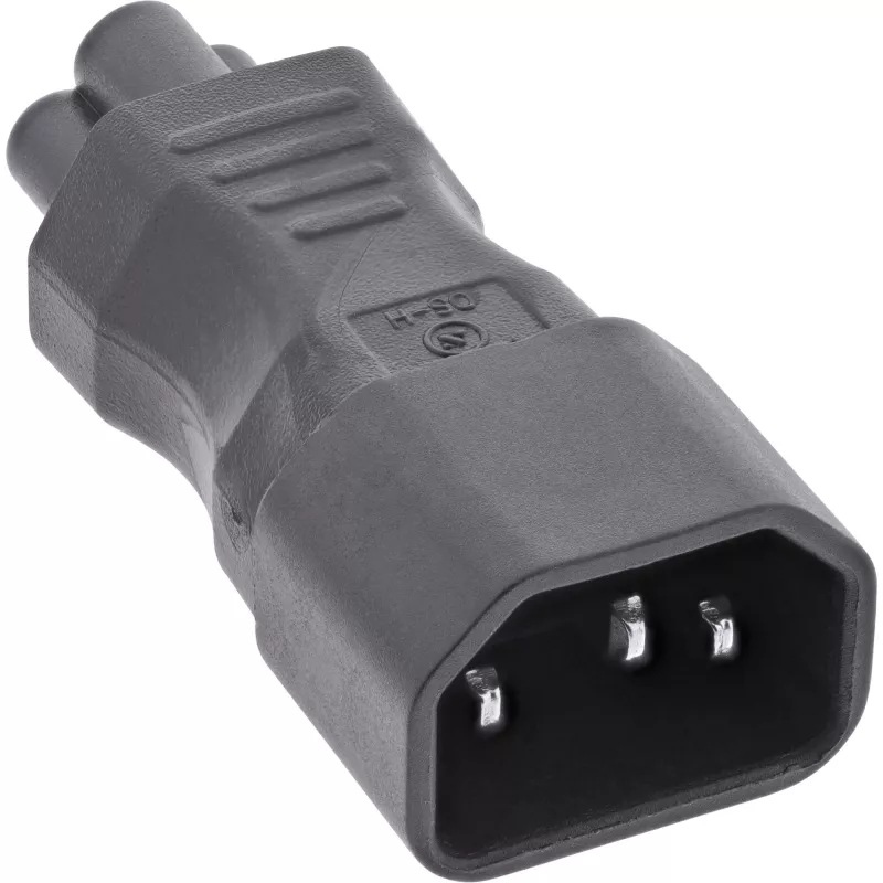 Adattatore per alimentatore InLine IEC 60320 C14 / C5, 3 poli, dispositivo IEC / notebook