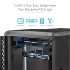 StarTech.com CABSHELF1U ripiano 1U per rack server, ripiano a sbalzo fisso per rack/armadio da 19 pollici, profondità 17,7 cm (7 pollici), portata 15 kg (33 lb), con dadi a gabbia e viti, nero
