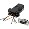Adattatore modulare StarTech.com DB9 su RJ45 - F/F, DB-9, RJ-45, nero