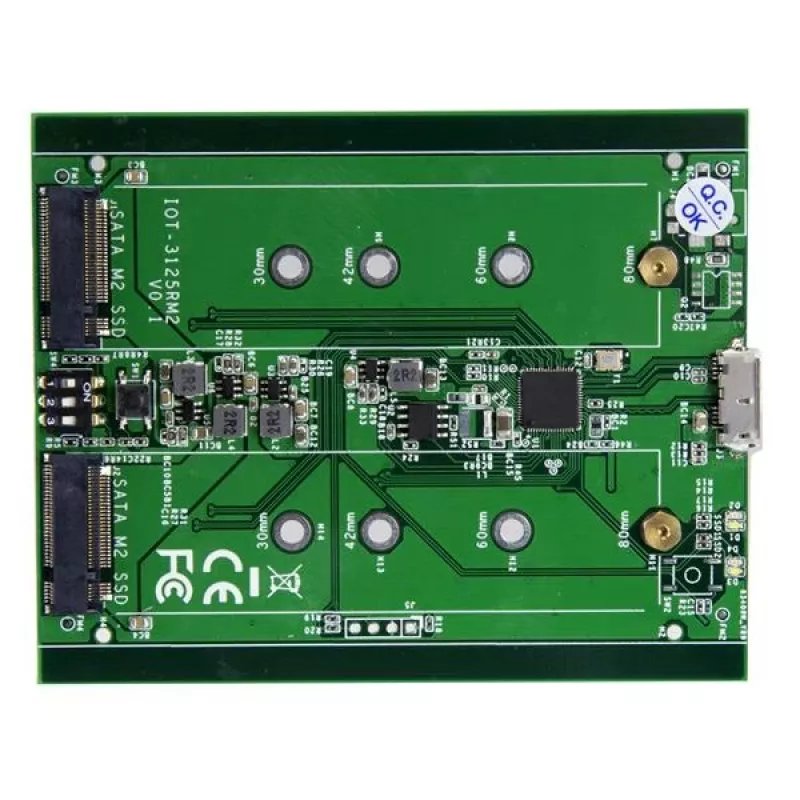 Case per unità dual-slot StarTech.com per SSD M.2 SATA - USB 3.1 (10 Gbit/s) - RAID