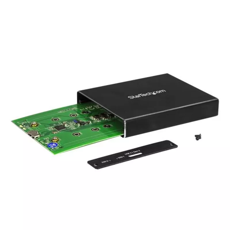 Case per unità dual-slot StarTech.com per SSD M.2 SATA - USB 3.1 (10 Gbit/s) - RAID