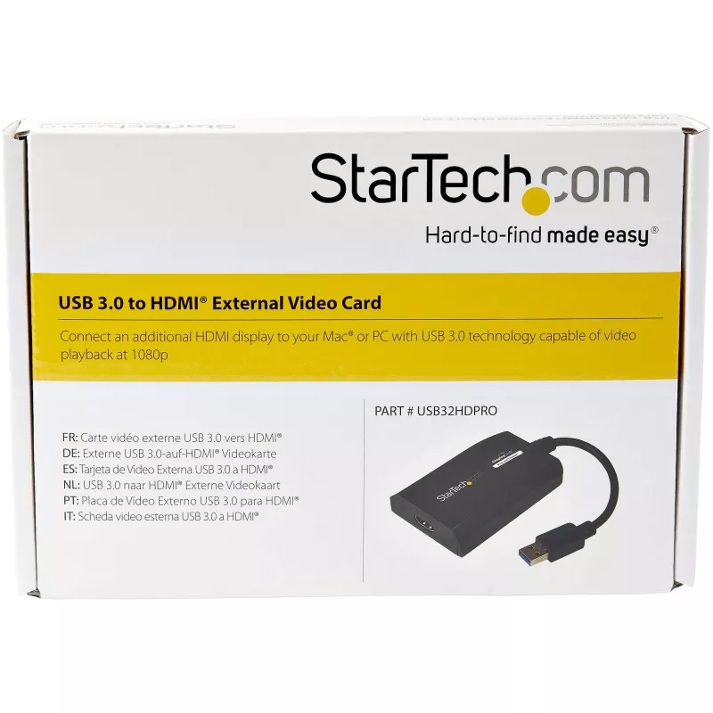 Adattatore StarTech.com USB 3.0 su HDMI - certificato DisplayLink - 1080p (1920x1200) - adattatore convertitore USB Type-A su display HDMI per monitor - video e scheda grafica esterni - Windows/Mac