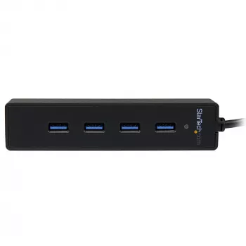 Hub StarTech.com 4 porte SuperSpeed USB 3.0 portatile con cavo integrato