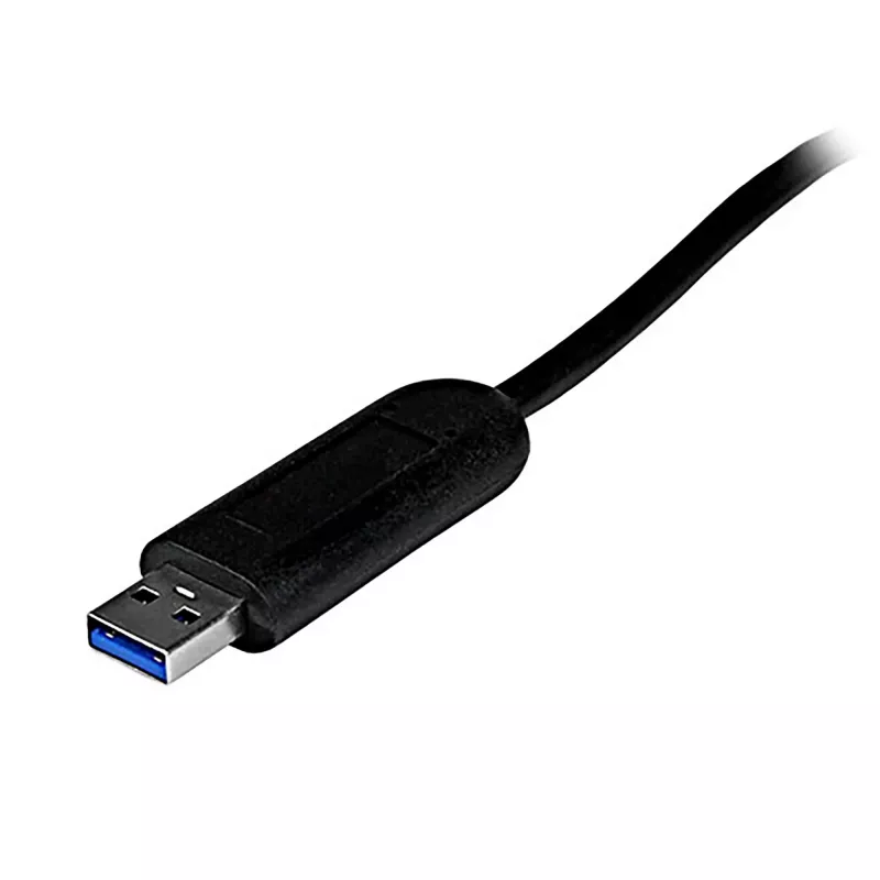 Hub StarTech.com 4 porte SuperSpeed USB 3.0 portatile con cavo integrato