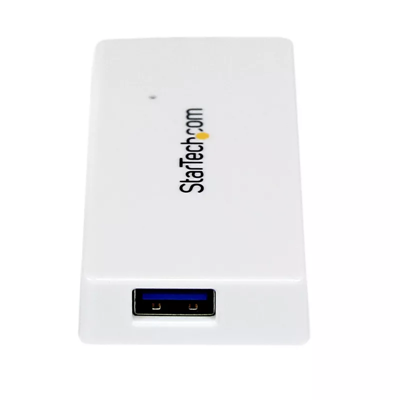 Hub StarTech.com 4 porte SuperSpeed Mini USB 3.0 portatile - bianco