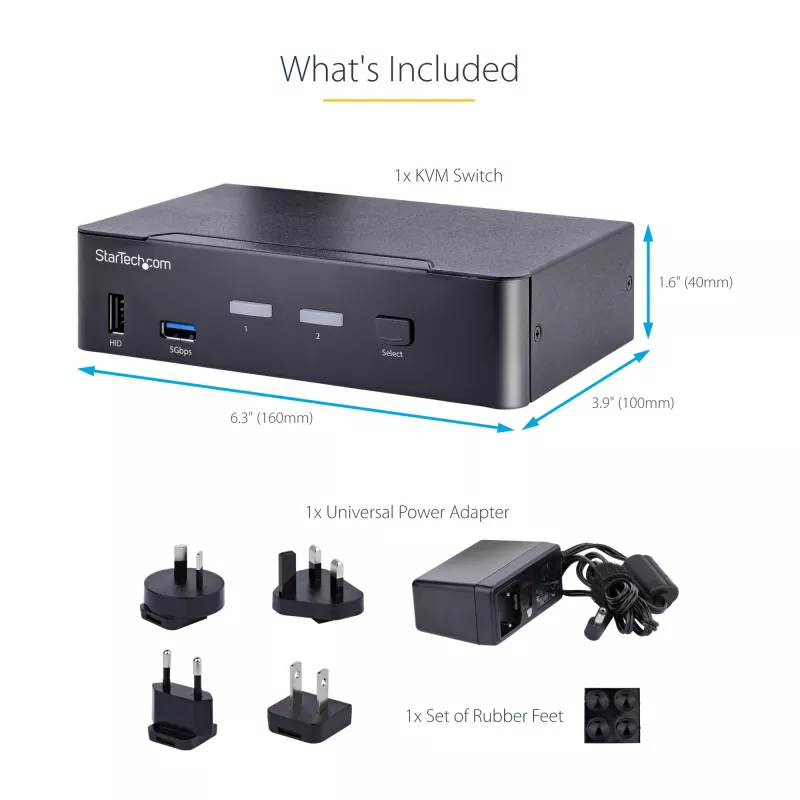 StarTech.com SV231DPUCA switch KVM nero