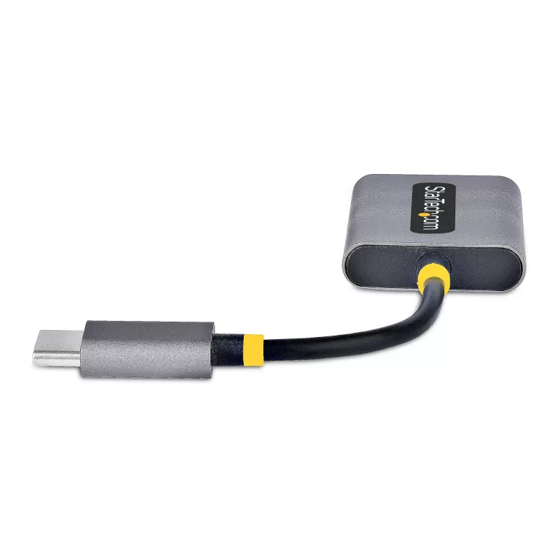StarTech.com splitter cuffie USB-C, adattatore dual headset USB Type-C con ingresso microfono, adattatore audio USB-C a 3,5 mm/dongle auricolari, USB-C a presa audio/uscita aux, DAC 24 bit