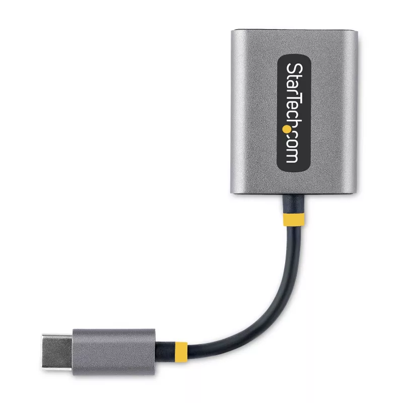 StarTech.com splitter cuffie USB-C, adattatore dual headset USB Type-C con ingresso microfono, adattatore audio USB-C a 3,5 mm/dongle auricolari, USB-C a presa audio/uscita aux, DAC 24 bit