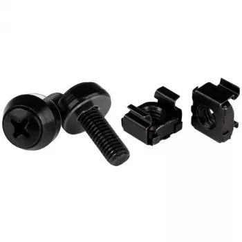 StarTech.com M6 x 12mm - viti e gabbie - confezione da 100, nero