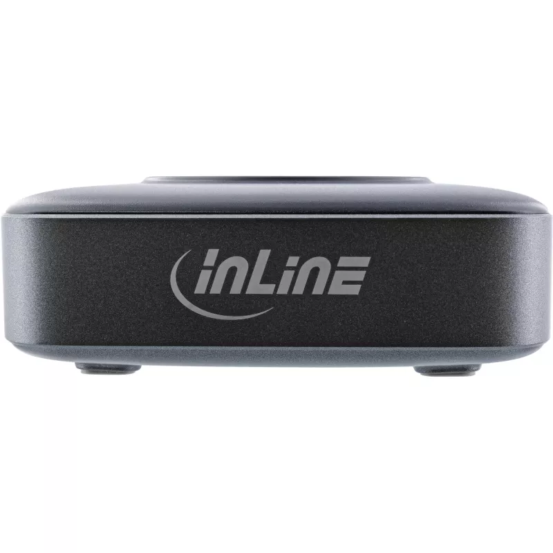 InLine Qi Powerstation Multiport caricabatterie, 4x USB-C + 2x USB-A, GaN 100 W, ricarica wireless 15 W, nero (31517K)