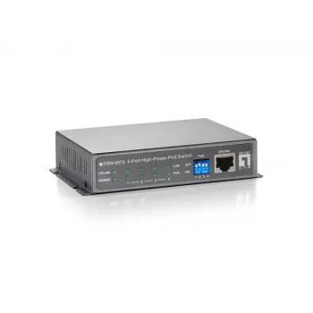 Switch Fast Ethernet PoE 5 porte LevelOne, 4 uscite PoE, 120 W, alimentatore incluso