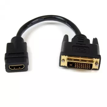 Adattatore cavo video StarTech.com HDMI a DVI-D da 8 pollici – HDMI femmina a DVI maschio