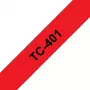 Nastro per etichettatrice Brother 12 mm, nero su rosso, TC, termico diretto, Giappone, 5 anni, Brother