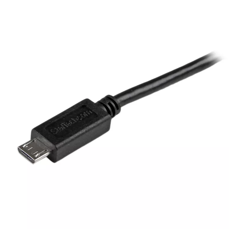 StarTech.com USBAUB50CMBK cavo Micro-USB sottile, da USB-A a Micro-USB B, USB 2.0, 0,5 m, M/M, nero