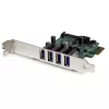StarTech.com Scheda controller PCI Express PCIe 4 porte SuperSpeed USB 3.0 con UASP – Alimentazione SATA