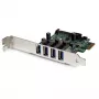 StarTech.com Scheda controller PCI Express PCIe 4 porte SuperSpeed USB 3.0 con UASP – Alimentazione SATA
