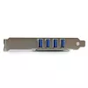StarTech.com Scheda controller PCI Express PCIe 4 porte SuperSpeed USB 3.0 con UASP – Alimentazione SATA