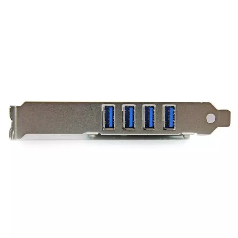StarTech.com Scheda controller PCI Express PCIe 4 porte SuperSpeed USB 3.0 con UASP – Alimentazione SATA