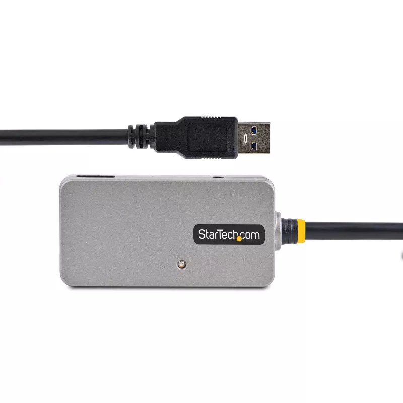 Hub extender USB StarTech.com, cavo di prolunga USB 3.0 da 10m con hub USB-A a 4 porte, cavo ripetitore USB attivo/alimentato dal bus, alimentatore opzionale da 20W incluso, protezione ESD