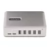 Hub USB-C StarTech.com a 7 porte - 5x USB-A + 2x USB-C - Self-Powered con alimentatore da 65W - USB 3.1 10Gbps - Hub USB per desktop/laptop con cavo di blocco certificato USB-IF da 3ft - Hub USB C
